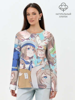 Лонгслив женский. Хлопок / You