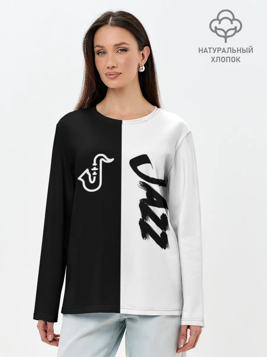 Лонгслив женский. Хлопок / Jazz