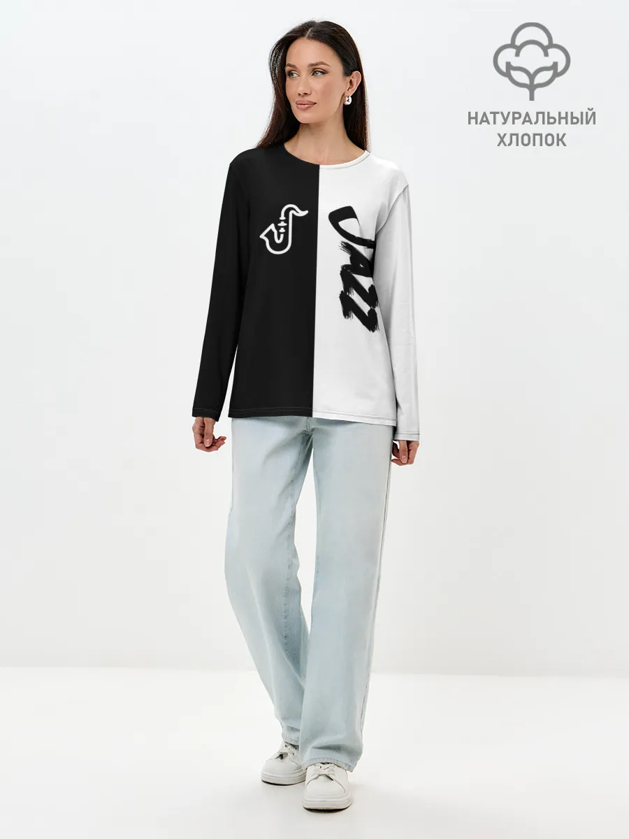 Лонгслив женский. Хлопок / Jazz