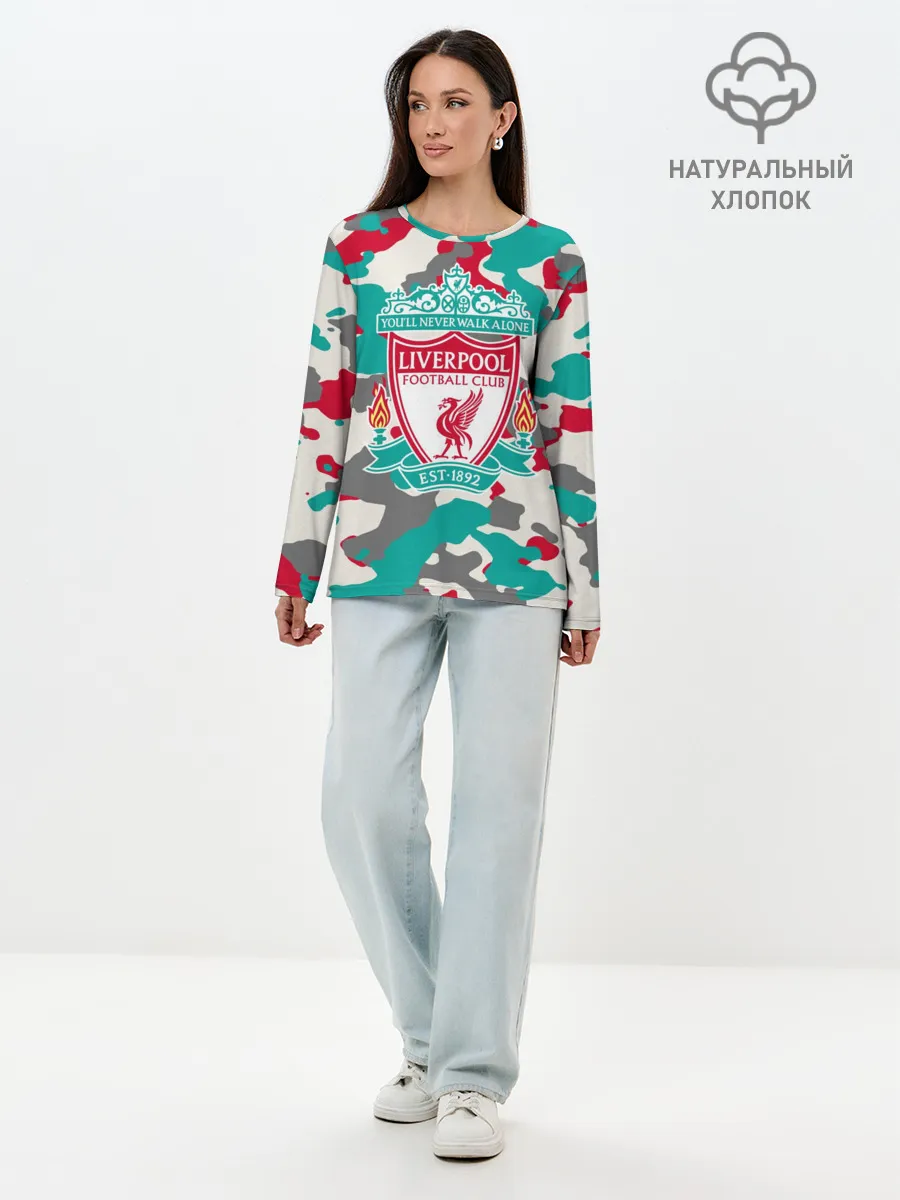Лонгслив женский. Хлопок / FC Liverpool