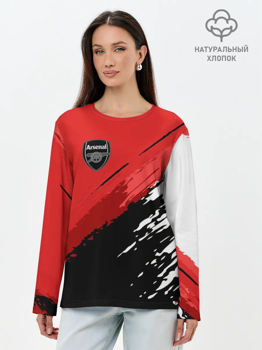 Лонгслив женский. Хлопок / Arsenal 2018 Original
