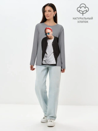 Лонгслив женский. Хлопок / T-Fest