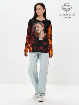 Лонгслив женский. Хлопок / Lil Pump - 103