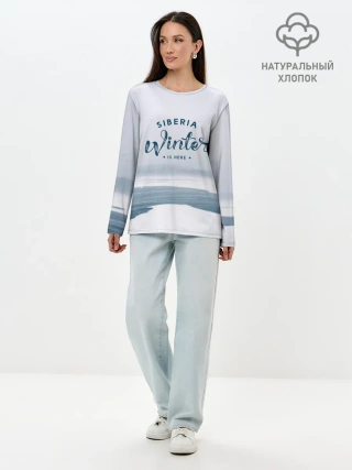 Лонгслив женский. Хлопок / Сибирь