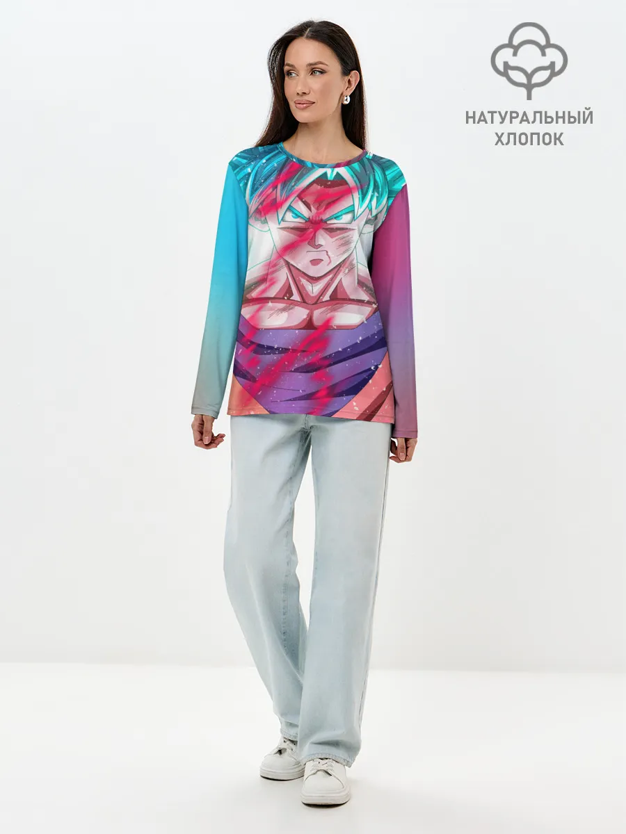 Лонгслив женский. Хлопок / Гоку