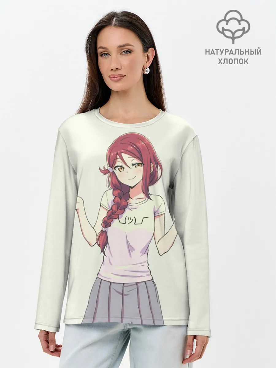 Лонгслив женский. Хлопок / Ня