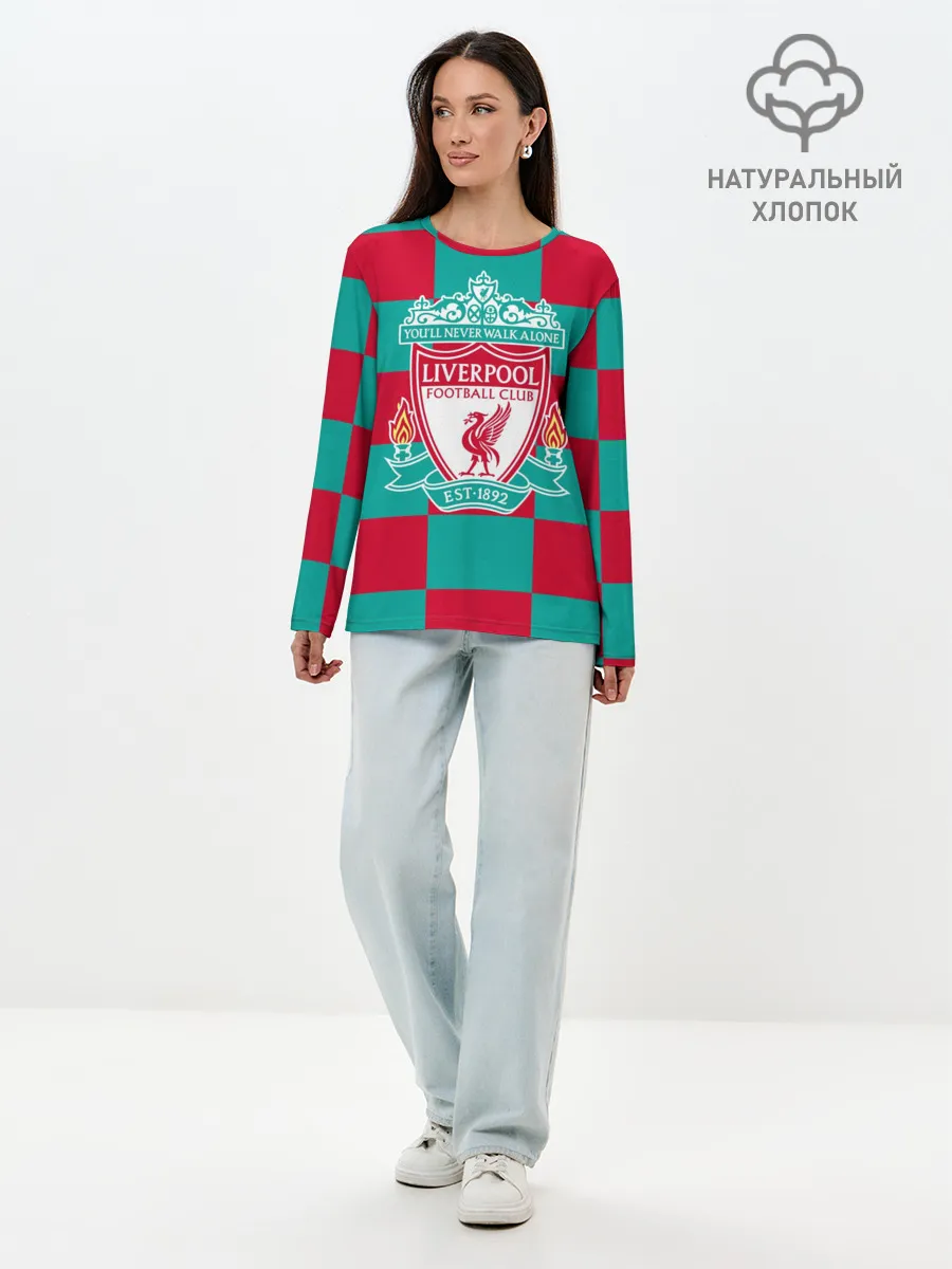 Лонгслив женский. Хлопок / ФК Ливерпуль