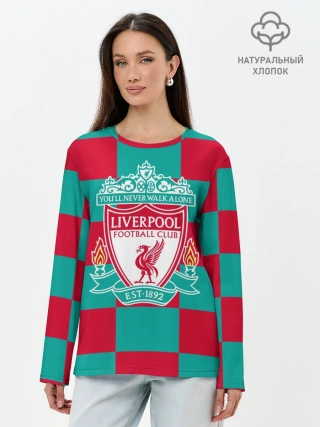 Лонгслив женский. Хлопок / ФК Ливерпуль