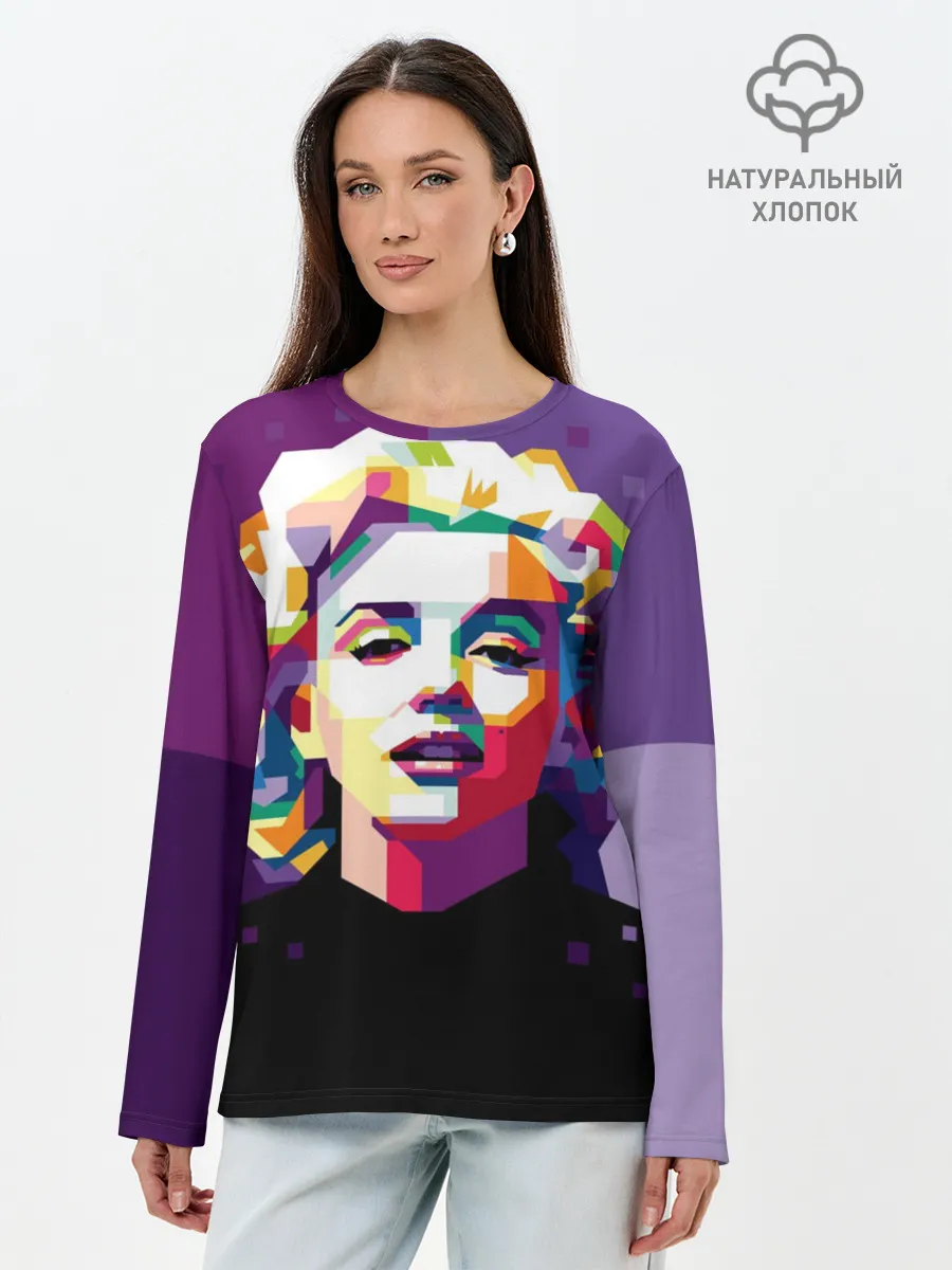 Лонгслив женский. Хлопок / Marilyn Monroe