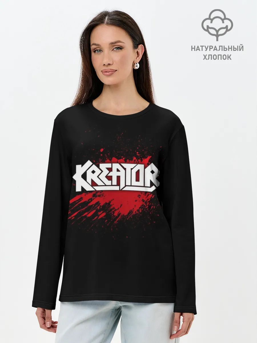 Лонгслив женский. Хлопок / Kreator
