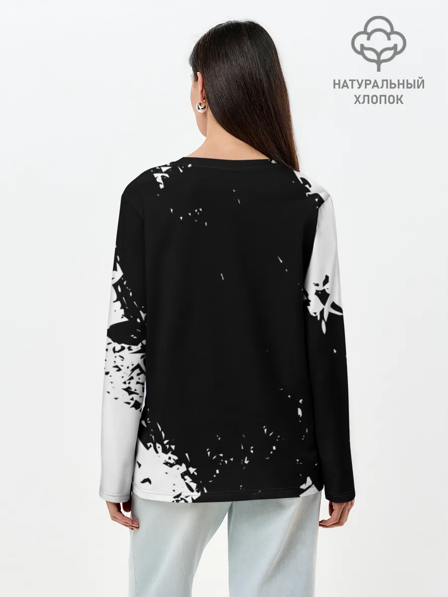 Лонгслив женский. Хлопок / AMG SPORT