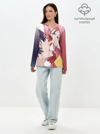 Лонгслив женский. Хлопок / Darling kiss