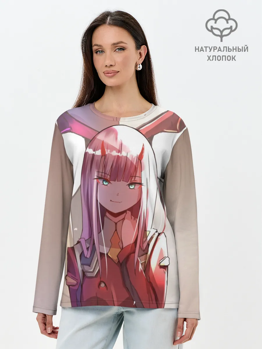 Лонгслив женский. Хлопок / Любимый во Франкcе