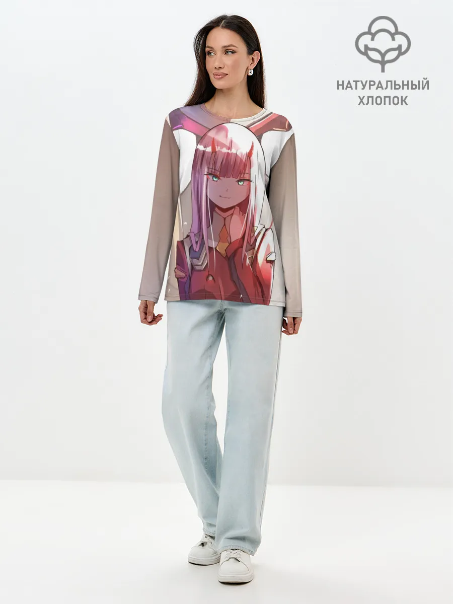 Лонгслив женский. Хлопок / Любимый во Франкcе