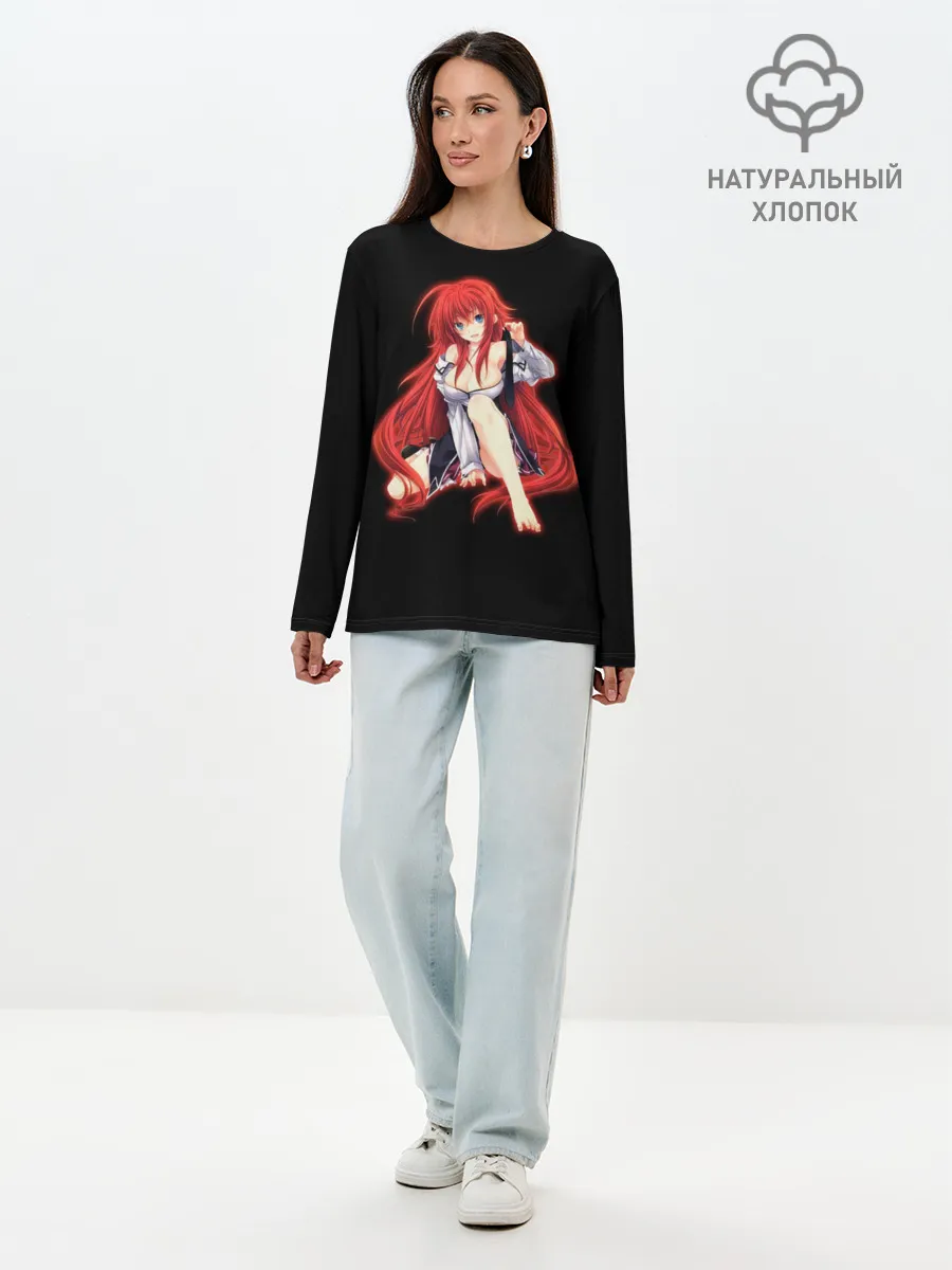 Лонгслив женский. Хлопок / Rias Gremory