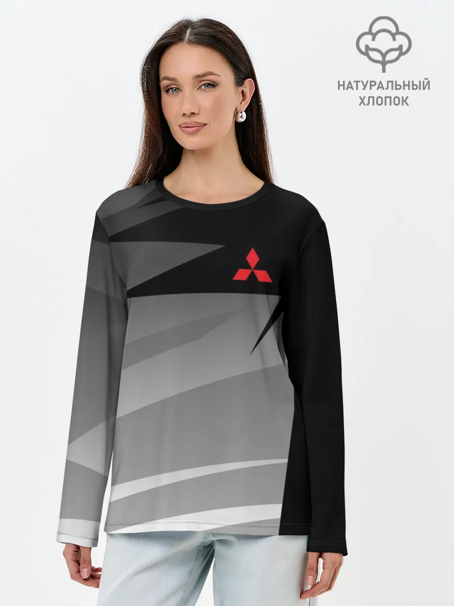 Лонгслив женский. Хлопок / MITSUBISHI SPORT