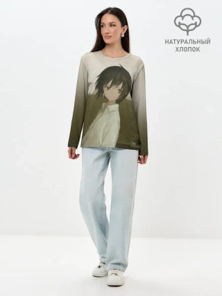 Лонгслив женский. Хлопок / Масло