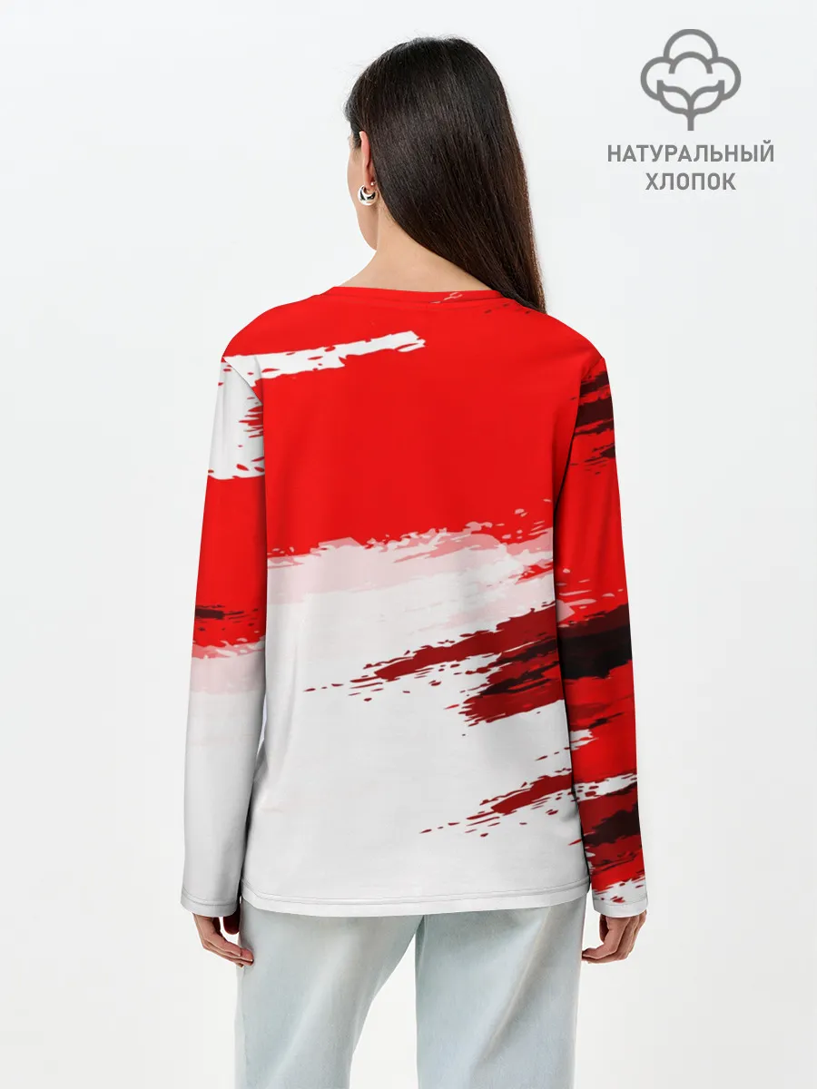 Лонгслив женский. Хлопок / bmw uniform