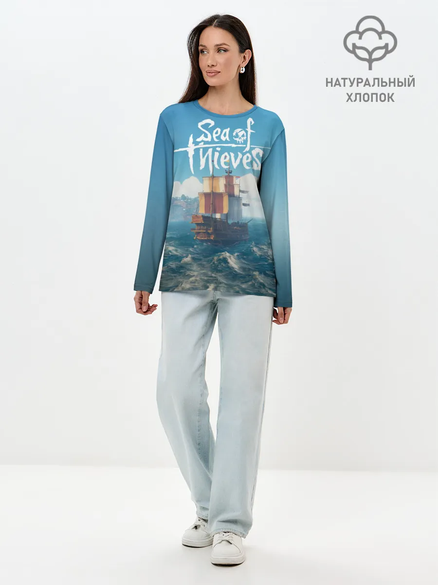 Лонгслив женский. Хлопок / Sea of Thieves