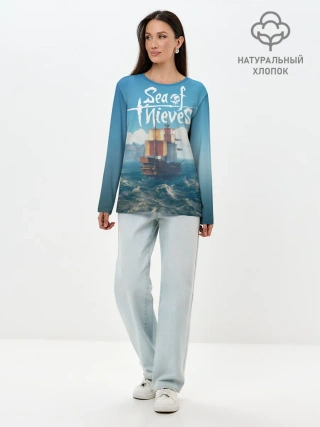 Лонгслив женский. Хлопок / Sea of Thieves