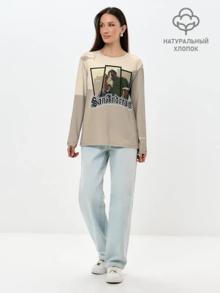 Лонгслив женский. Хлопок / GTA SA - Big Smoke