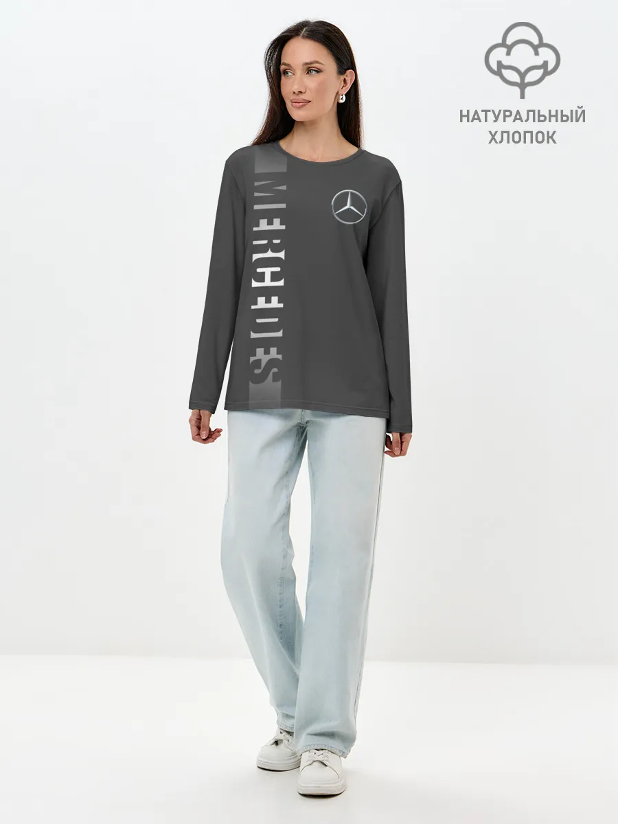 Лонгслив женский. Хлопок / MERCEDES BENZ SPORT