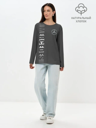 Лонгслив женский. Хлопок / MERCEDES BENZ SPORT