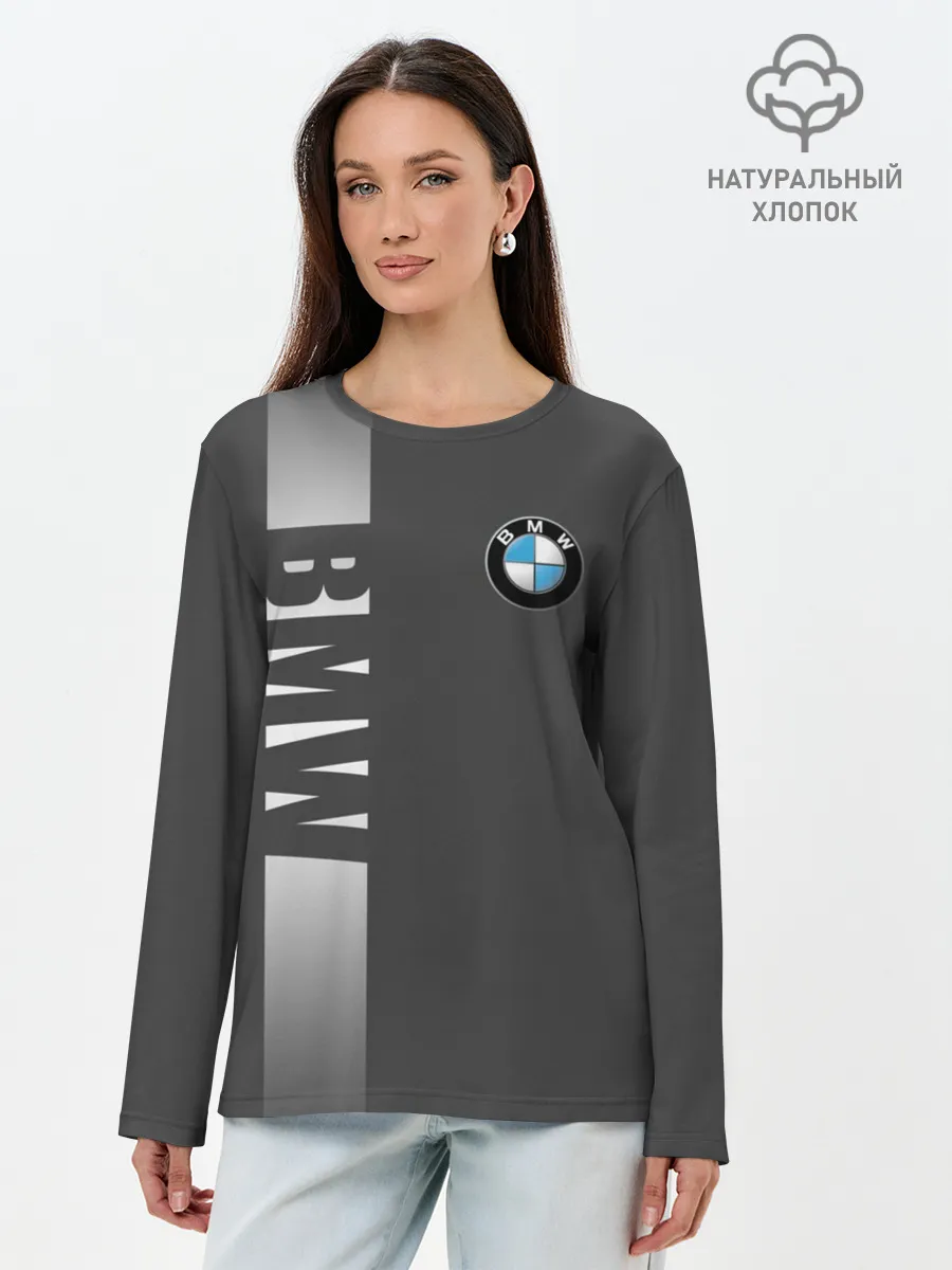Лонгслив женский. Хлопок / BMW SPORT