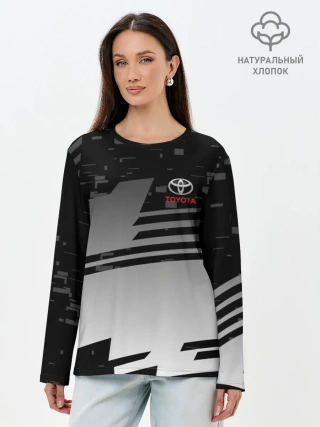 Лонгслив женский. Хлопок / TOYOTA SPORT