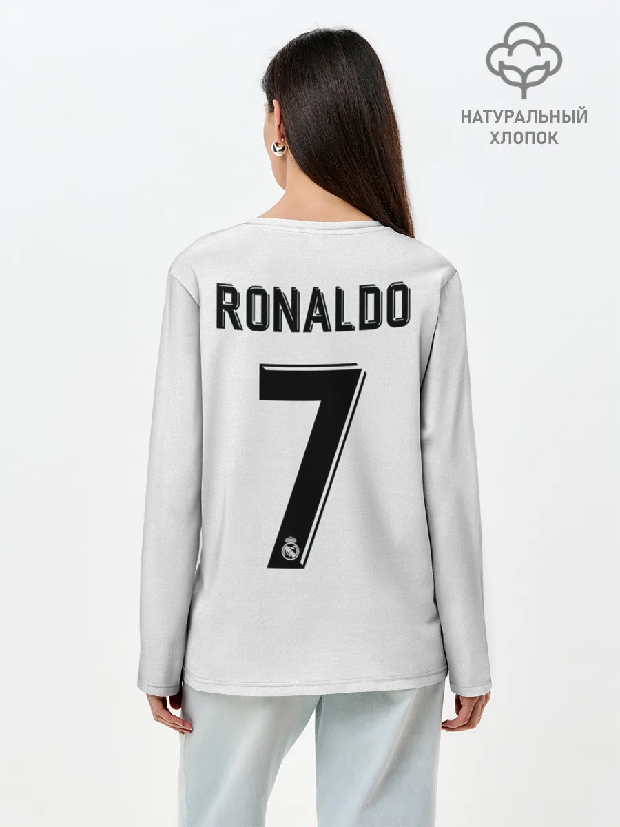 Лонгслив женский. Хлопок / Криштиану Роналду Форма 18/19