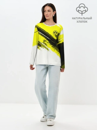 Лонгслив женский. Хлопок / FC Borussia Original 2018