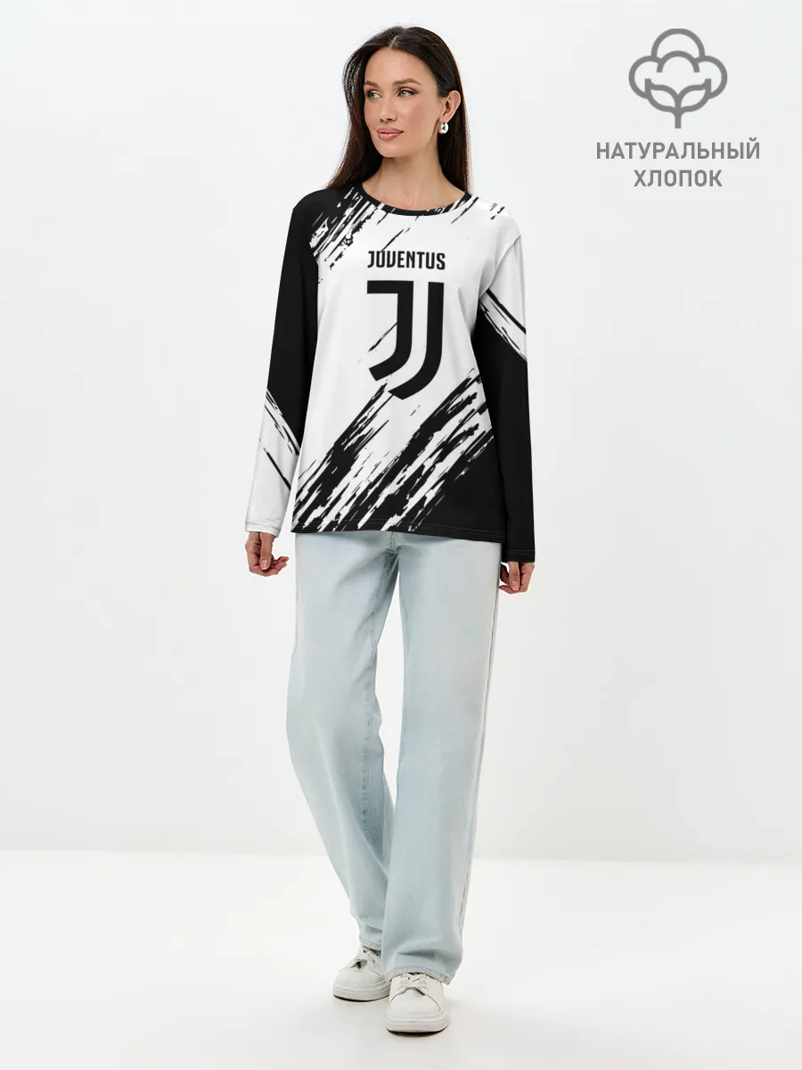 Лонгслив женский. Хлопок / JUVENTUS SPORT