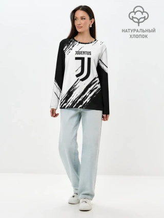 Лонгслив женский. Хлопок / JUVENTUS SPORT