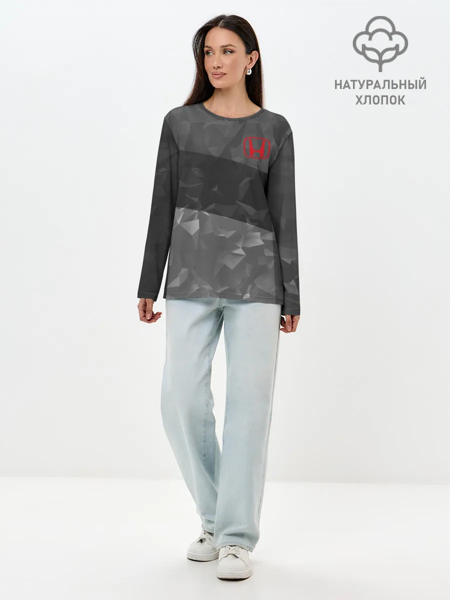 Лонгслив женский. Хлопок / HONDA SPORT