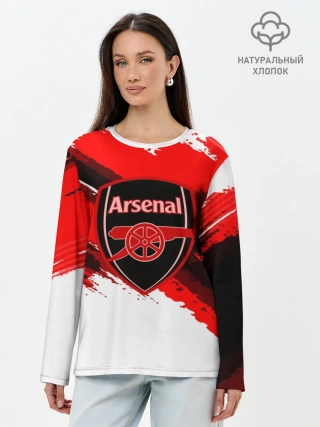 Лонгслив женский. Хлопок / ARSENAL SPORT STYLE