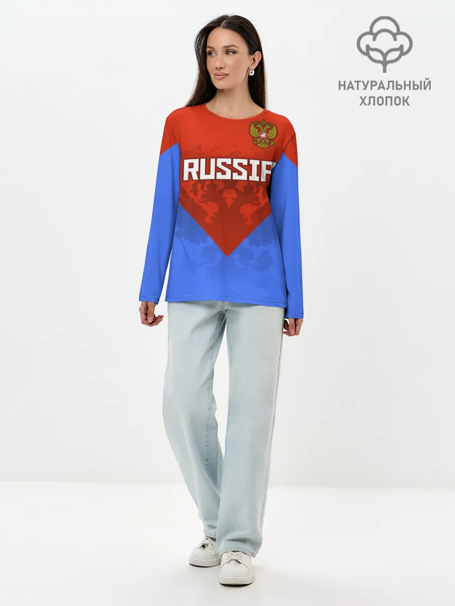 Лонгслив женский. Хлопок / Russia