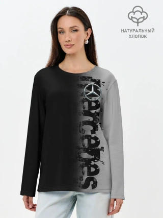 Лонгслив женский. Хлопок / MERCEDES BENZ SPORT