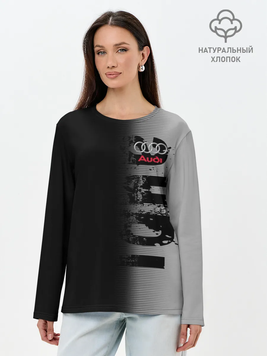 Лонгслив женский. Хлопок / AUDI SPORT