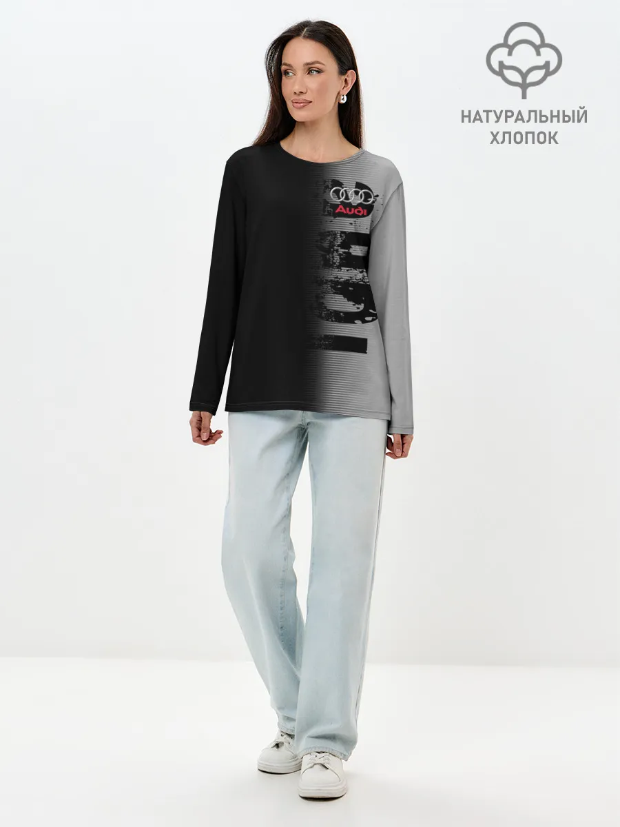 Лонгслив женский. Хлопок / AUDI SPORT