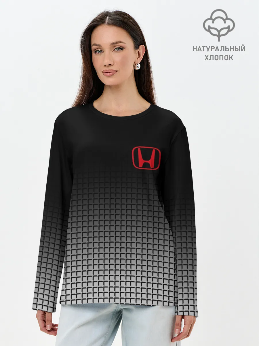 Лонгслив женский. Хлопок / HONDA SPORT