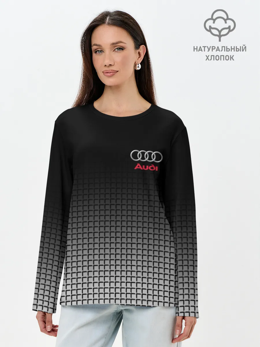Лонгслив женский. Хлопок / AUDI SPORT