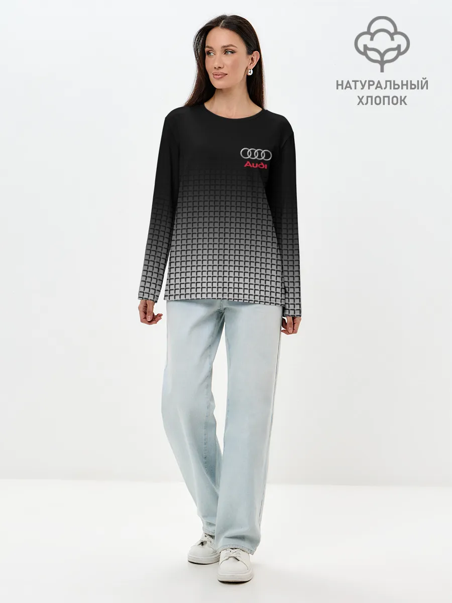 Лонгслив женский. Хлопок / AUDI SPORT