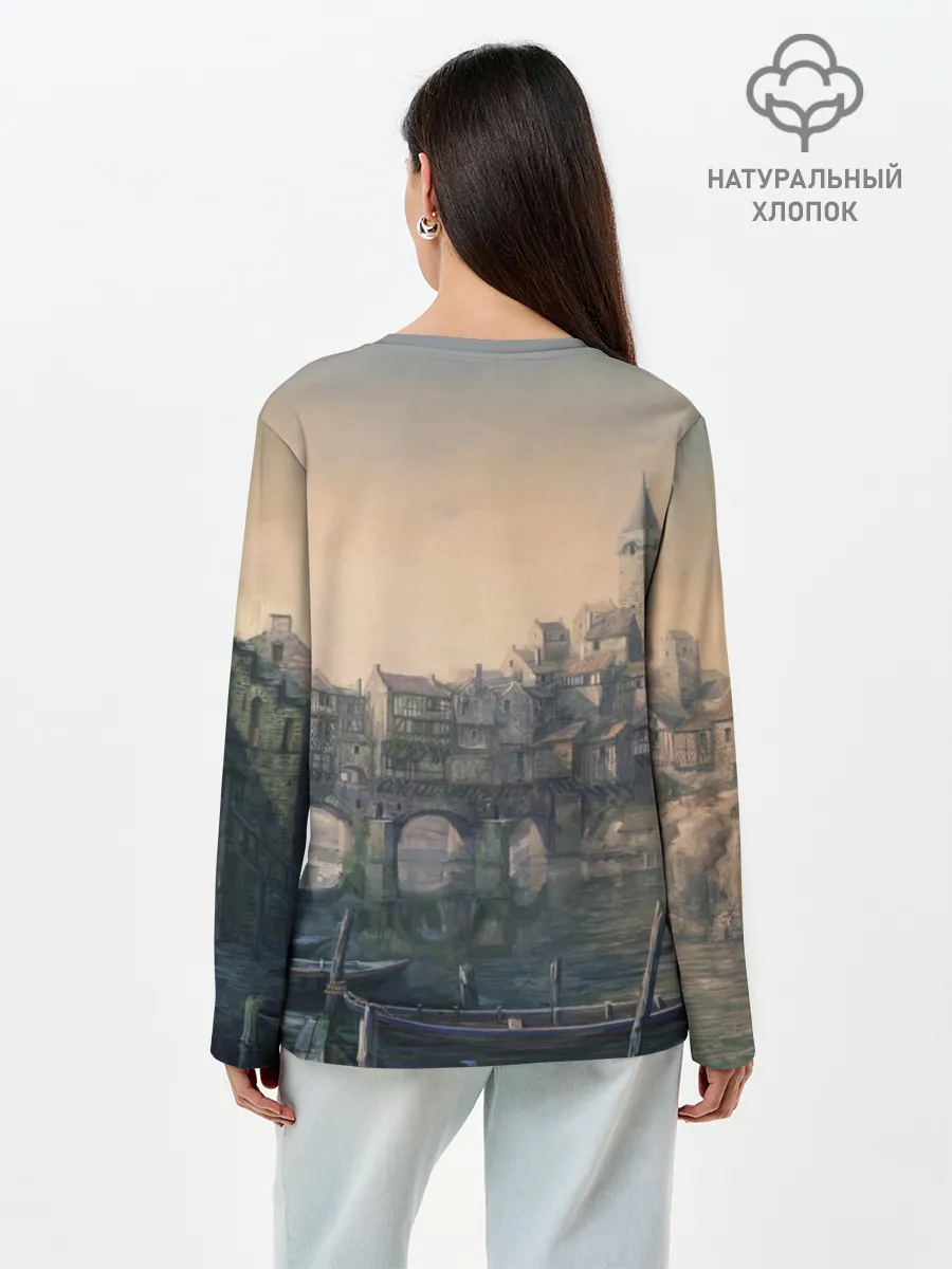 Лонгслив женский. Хлопок / The Witcher 3: Wild Hunt