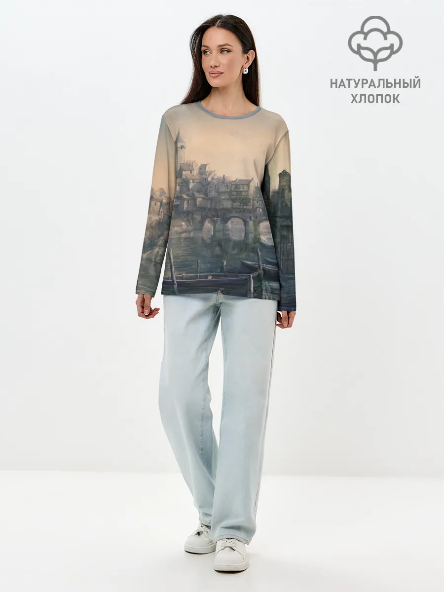 Лонгслив женский. Хлопок / The Witcher 3: Wild Hunt