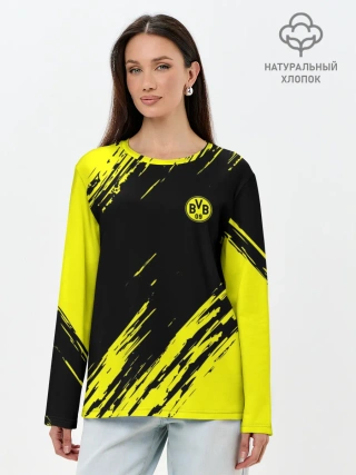 Лонгслив женский. Хлопок / FC Borussia 2018 Original