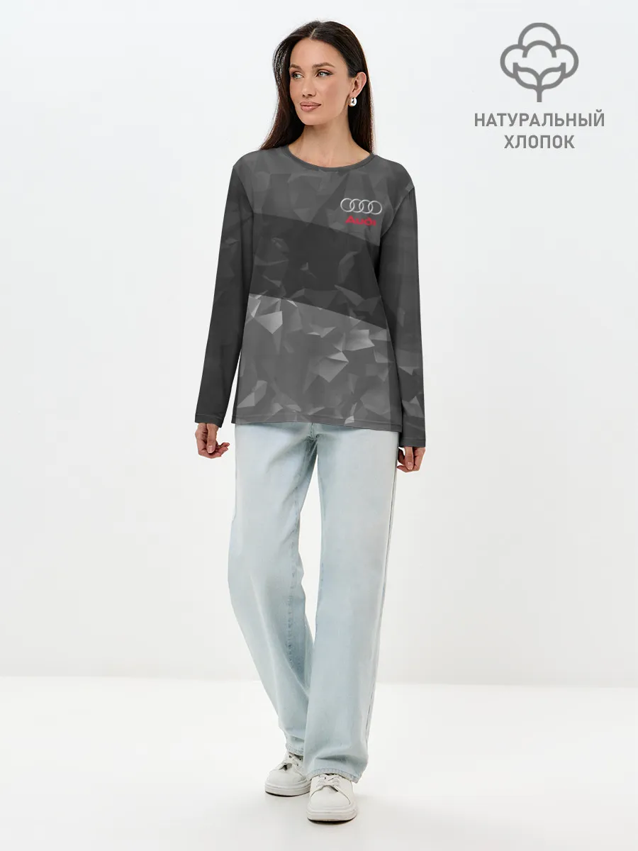 Лонгслив женский. Хлопок / AUDI SPORT