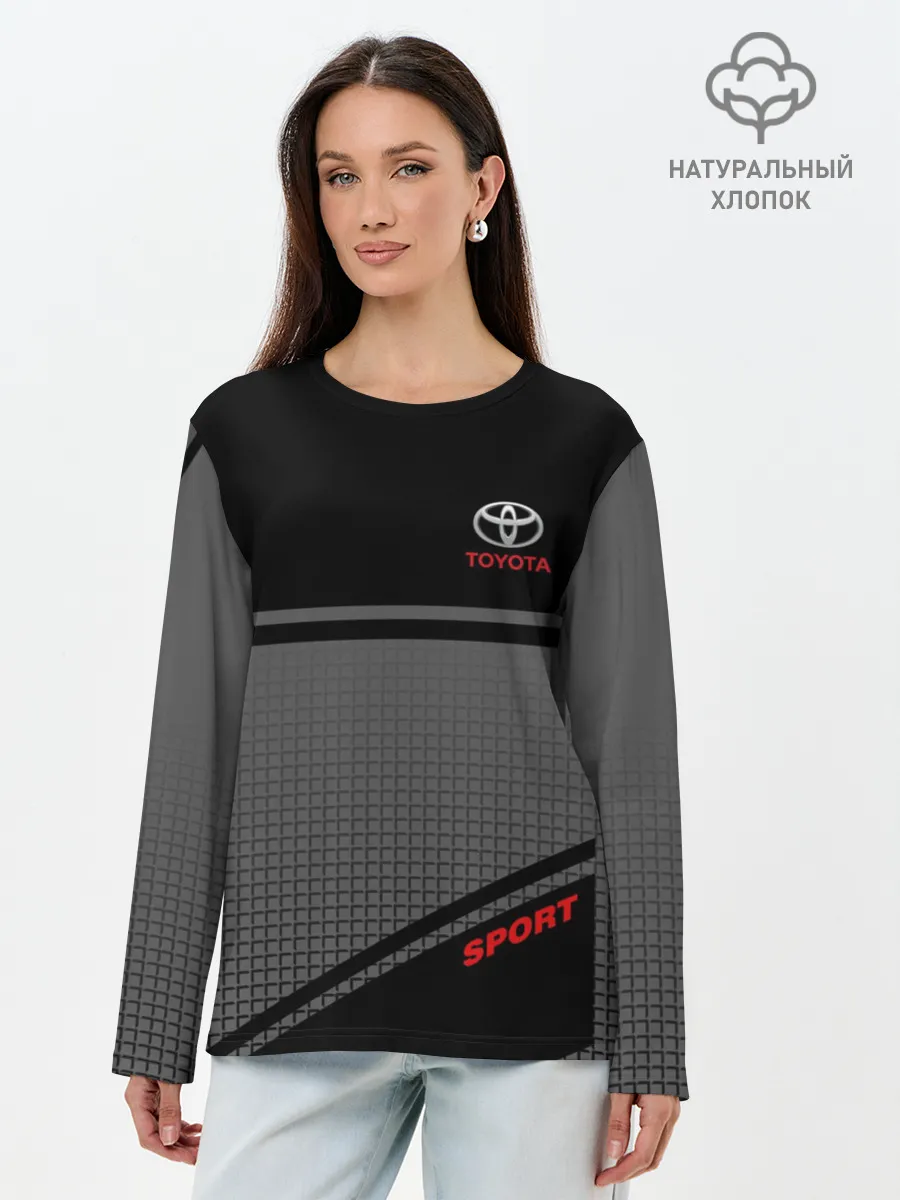 Лонгслив женский. Хлопок / TOYOTA | ТОЙОТА