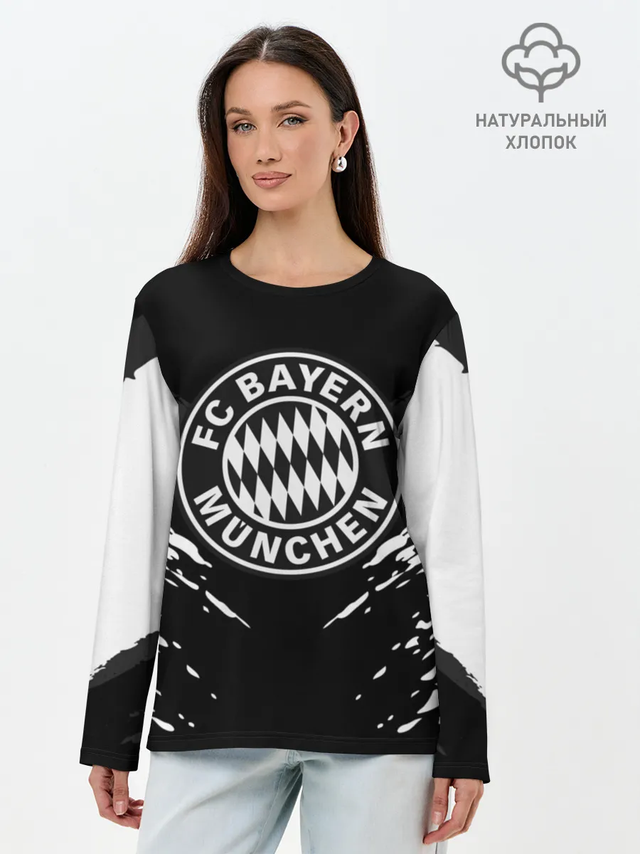 Лонгслив женский. Хлопок / BAYERN MUNCHEN SPORT