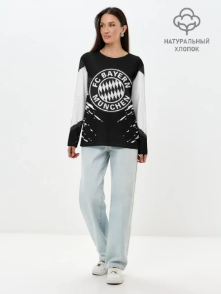 Лонгслив женский. Хлопок / BAYERN MUNCHEN SPORT