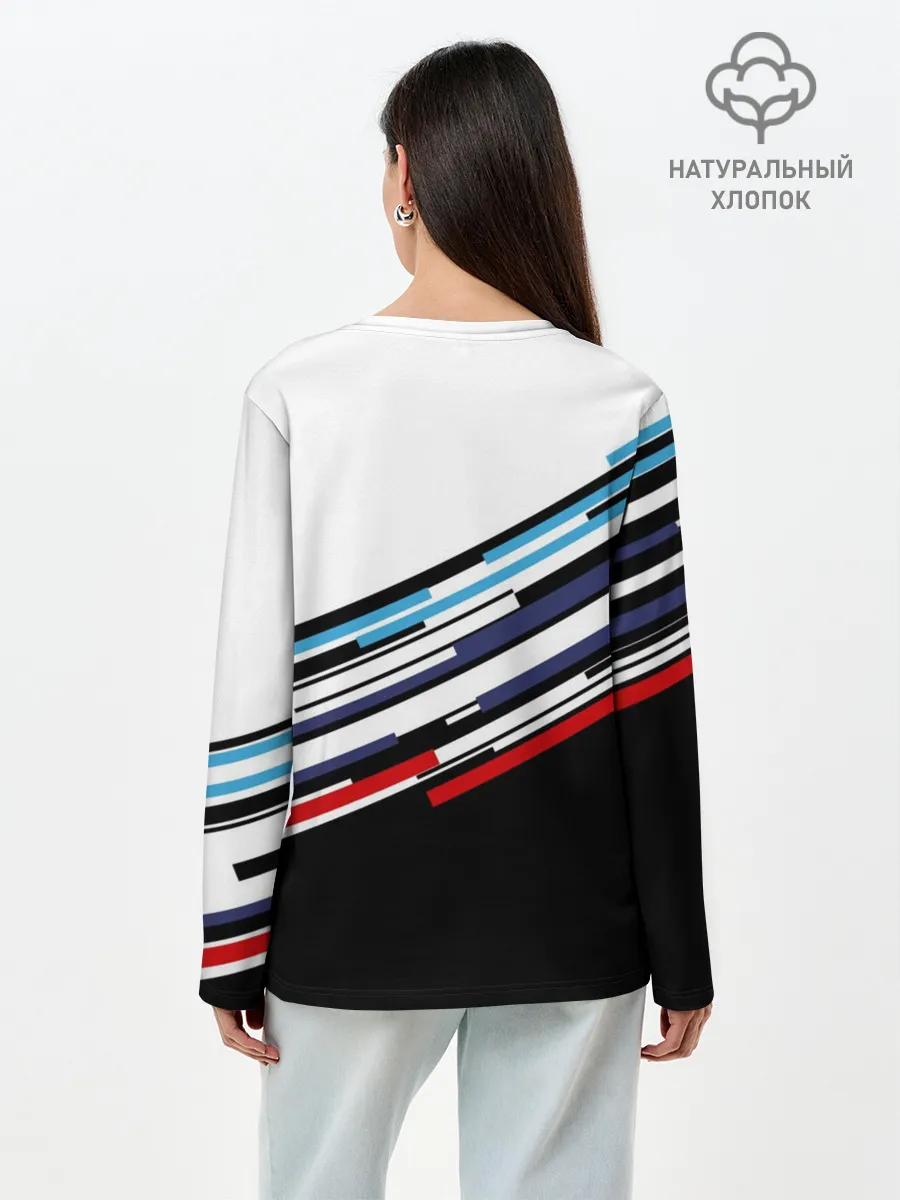 Лонгслив женский. Хлопок / BMW BRAND COLOR | БМВ